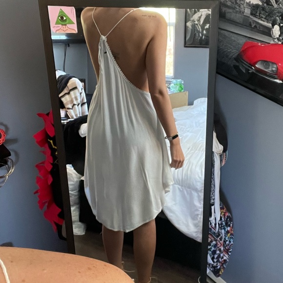 O’Neill L White Midi Beach Coverup Dress - Picture 8 of 10